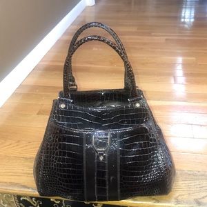 Used once coal haan crocodile hand bag